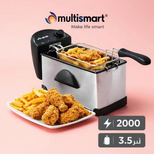 Friteuse inox 3.5L 2000W Multismart MS-FR1103